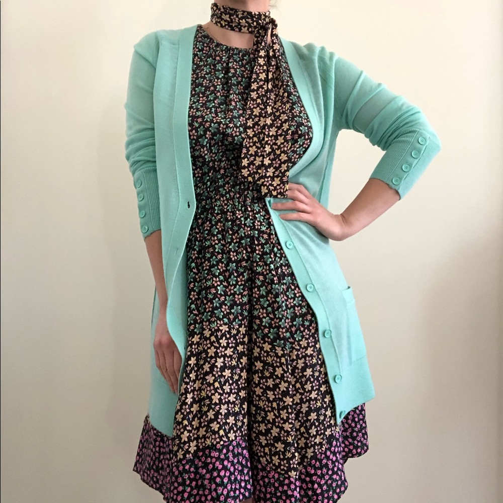 Halogen Mint Green Long Cardigan